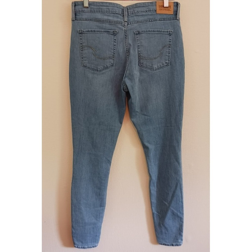 Levis Womens Mid-Rise Skinny Denim Jeans Size 12L 31x32‎ Fair condition
